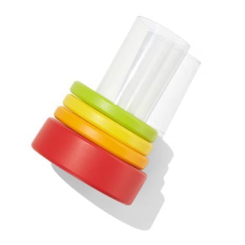 Lovevery Clear Tube with Stacking Rings Toy